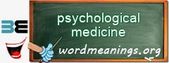 WordMeaning blackboard for psychological medicine